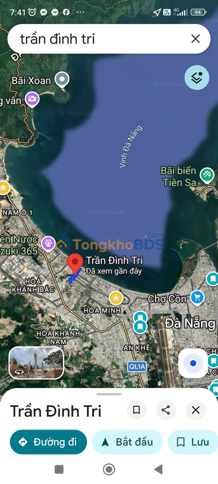 Đất Hòa Minh Liên Chiểu 95.4m² 8 tỷ - Sổ đỏ chính chủ