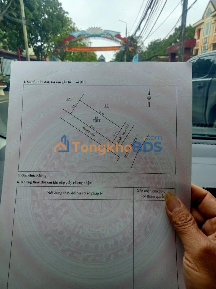 Đất nền Hiền Quan Tam Nông 280m² 1 tỷ - Sổ đỏ chính chủ