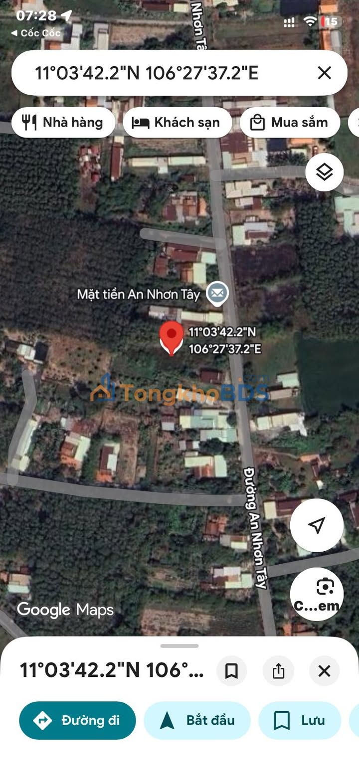 Đất nền An Nhơn Tây 873m² 4.8 tỷ - Sổ đỏ chính chủ