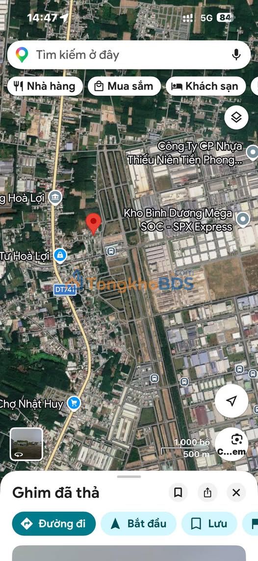 Đất nền Hòa Lợi Bến Cát 120m² 1.7 tỷ - Giá tốt hiếm có