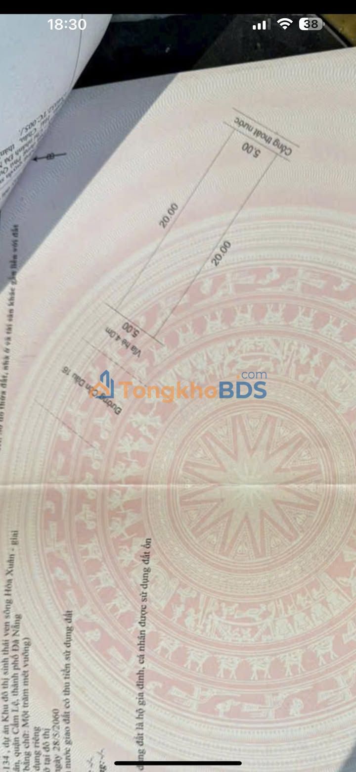 Đất nền Cồn Dầu Hòa Xuân 100m² 6 tỷ - Giá tốt hiếm có