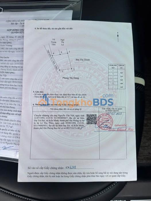 Đất nền Mạc Thái Tổ Kiến Thuỵ 78m² 800-899 triệu - Sổ đỏ chính chủ