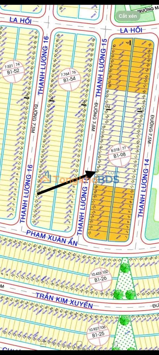 Đất Thanh Lương 15 Hòa Xuân 100m² 6.65 tỷ - Chính chủ