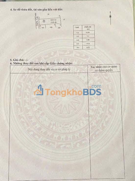 Đất nền Nghĩa Lợi 95m² 690 triệu - Đất thổ cư 100%