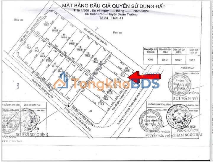 Đất Nền Xuân Phú 112m² - Mặt Tiền Kinh Doanh, Hướng Đông Nam