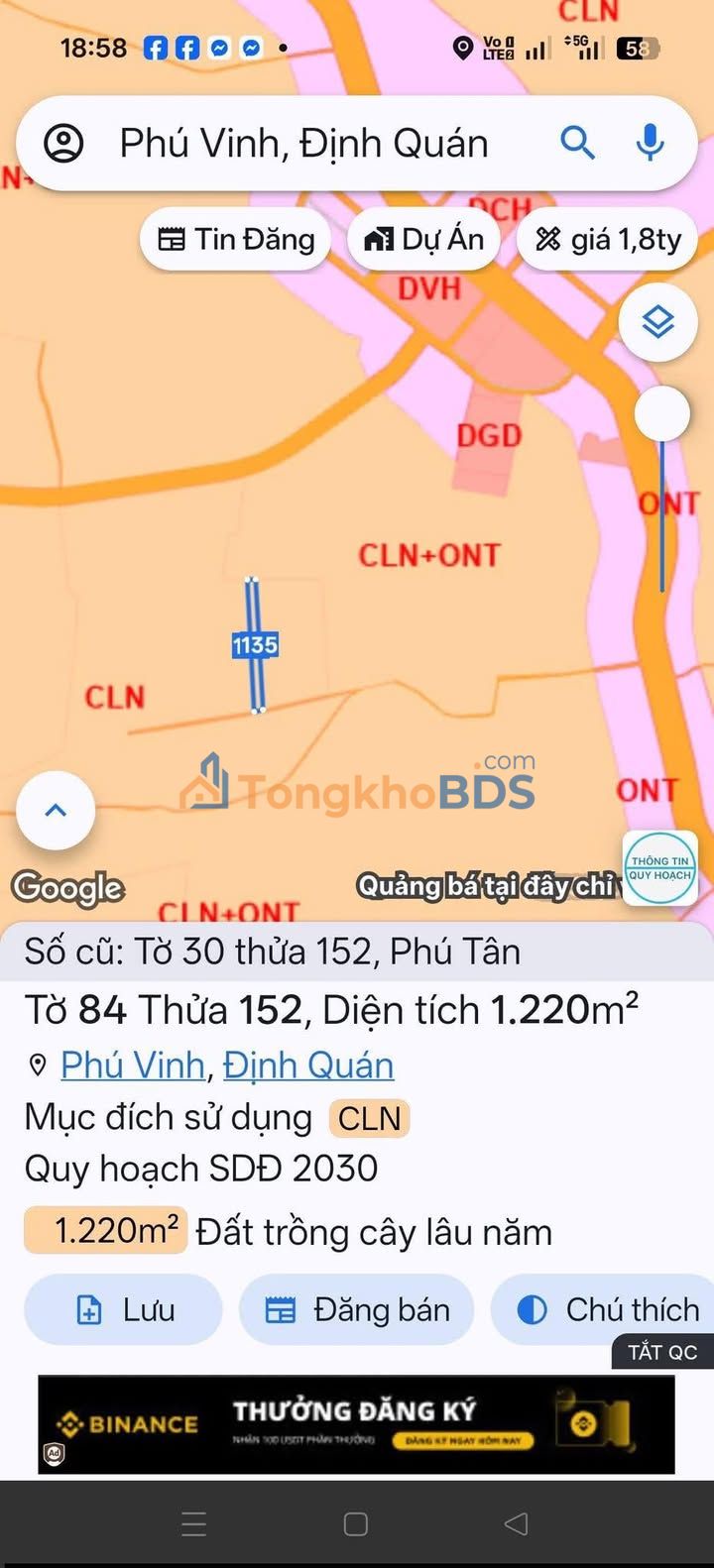 Đất nền Phú Tân Định Quán 360m² 310 triệu - Sổ đỏ chính chủ