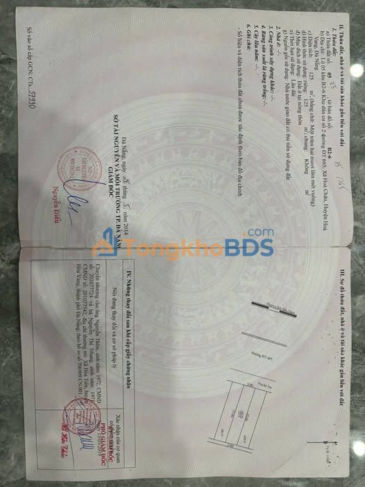 Đất nền Hòa Xuân ĐT605 125m² 4,xxx tỷ - Sổ đỏ chính chủ