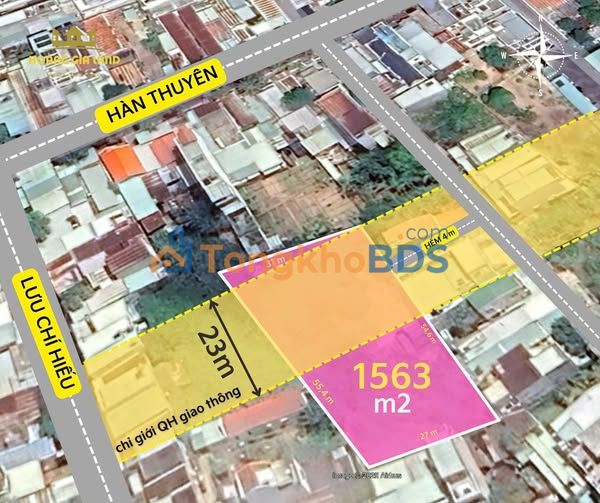 Đất nền Hẻm Hàn Thuyên Vũng Tàu 1500m² 17.5 tỷ - Sổ đỏ chính chủ