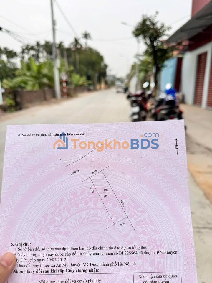 Đất nền An Mỹ - Mỹ Đức 91m² thỏa thuận Tiềm năng tăng giá