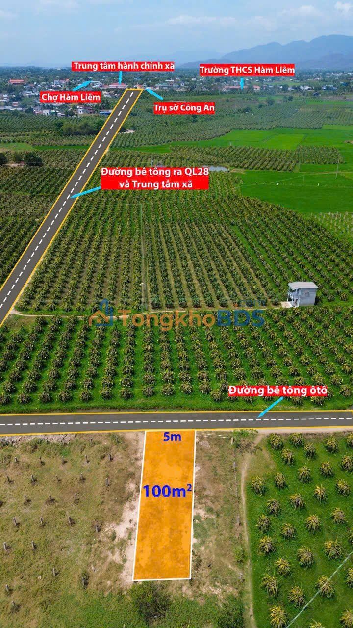 Đất Hàm Minh Hàm Thuận Nam 100m² 420 triệu - Sổ đỏ chính chủ