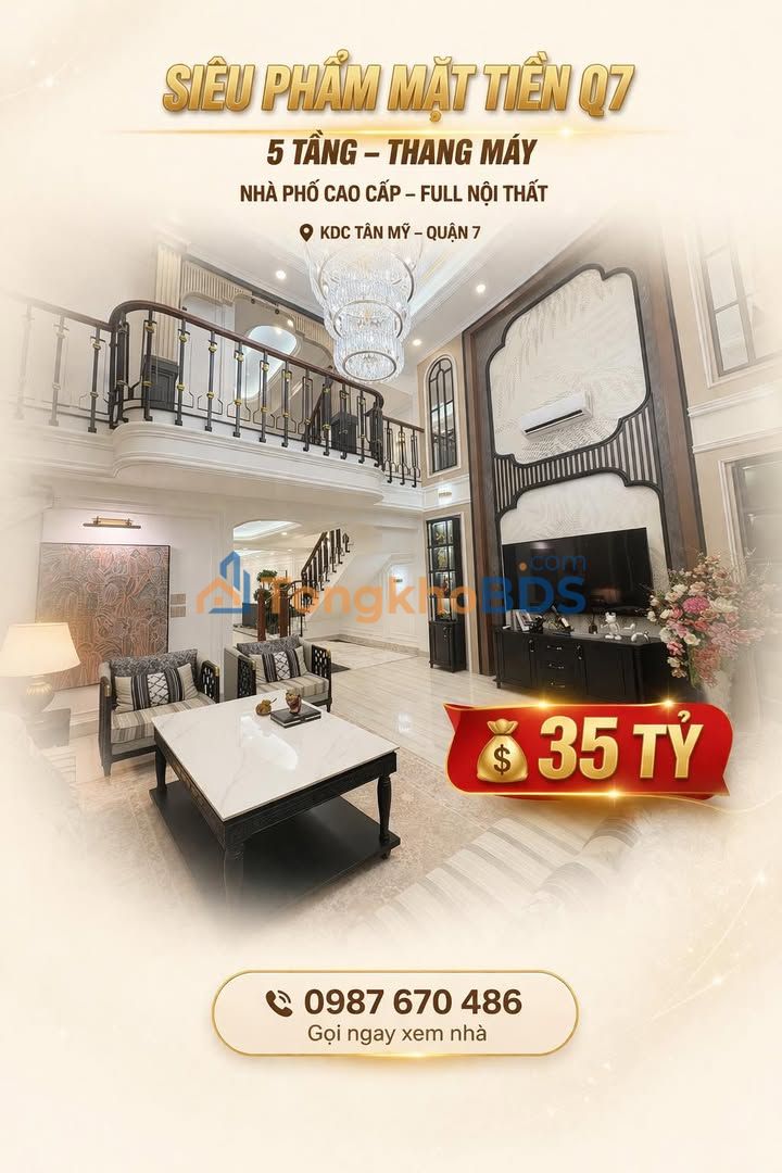 Nhà Mặt Tiền Quận 7 - KDC Tân Mỹ 452m² - Kinh Doanh Đỉnh Cao 35 Tỷ