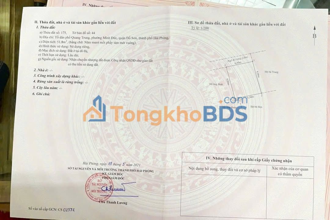 Đất nền Cẩm La Kiến Thụy 51.8m² 500 triệu - Sổ đỏ chính chủ