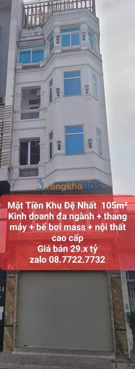 Nhà Phố 600m² 6 Lầu, Gara Ô Tô, Thang Máy, Sân Bay 5 Phút - Bình Tân