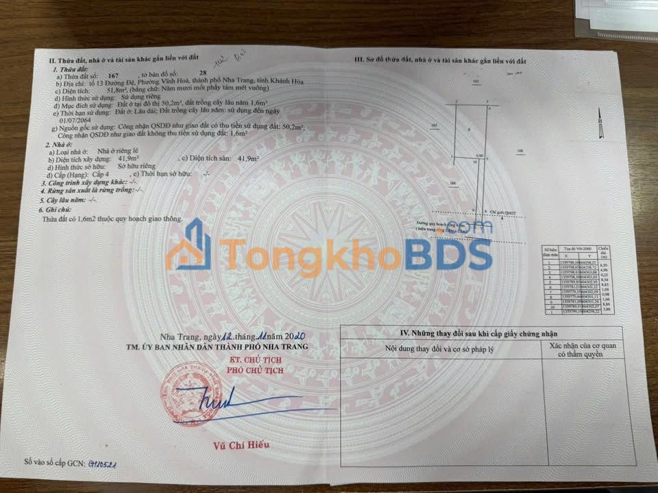 Đất Hòn Sện, Khánh Hòa - 51.8m² - Giá 1.85 Tỷ - Gần Biển, Giảm Sâu