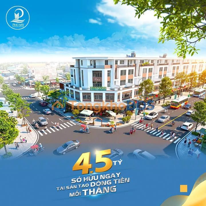 Shophouse HUD Phú Mỹ 150m² 4,5 tỷ - Mặt tiền kinh doanh