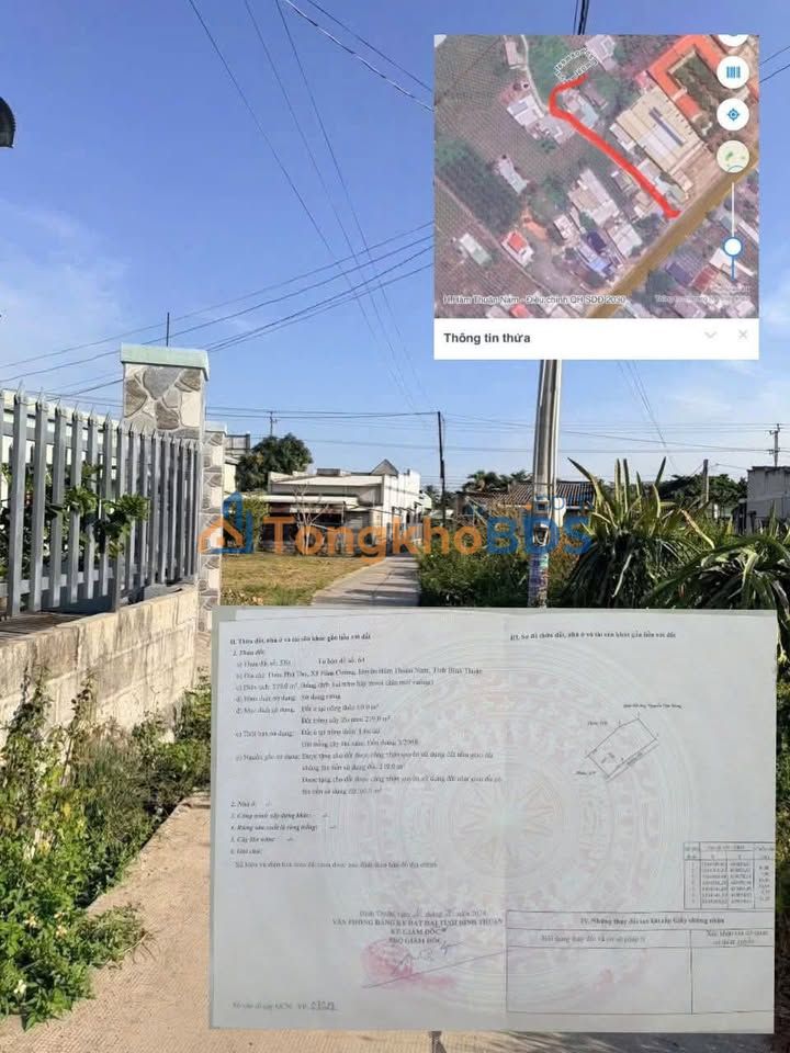 Đất nền Hàm Cường QL1A 270m² 398 triệu - Sổ đỏ