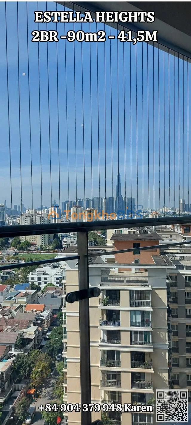 Căn hộ Estella Heights An Phú 90m² 41.5 triệu - View đẹp