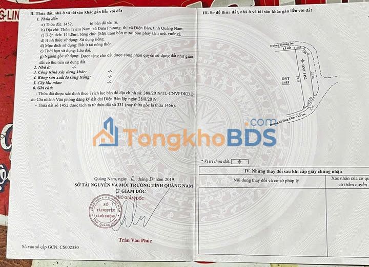 Đất Nền 3 Mặt Tiền Điện Phương 144m² - Vừa Ở Vừa Kinh Doanh