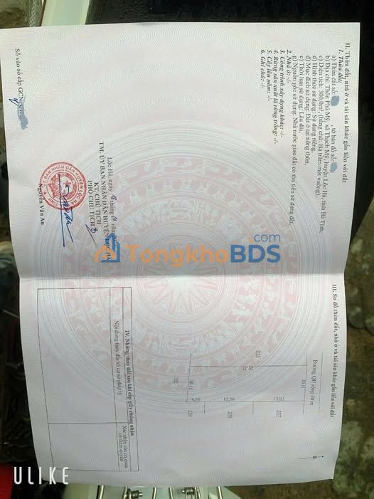 Đất nền Thạch Hà TL9 300m² 1.55 tỷ - Sổ đỏ chính chủ