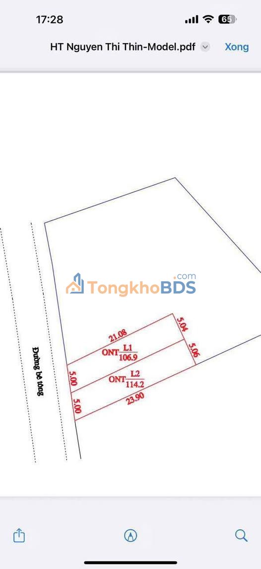 Đất nền Cao Dương Lương Sơn 107m² 880 triệu - Sổ đỏ chính chủ