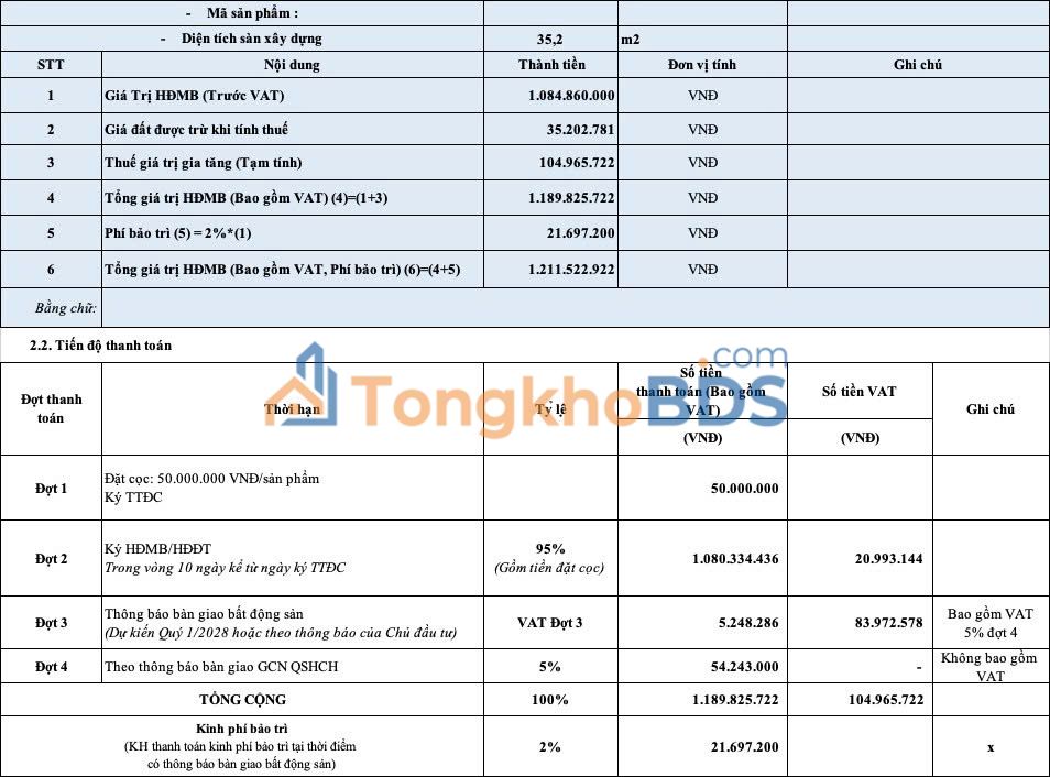 Căn hộ The Win City Long An 35m² giá 1,19 tỷ - View thảnh thơi, full nội thất