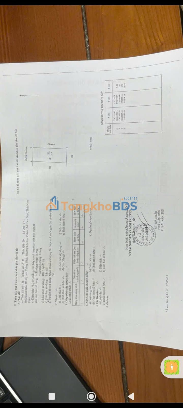 Đất Nam Định Lê Tiến Phục 76m² giá 6.2 tỷ - Giá tốt hiếm có