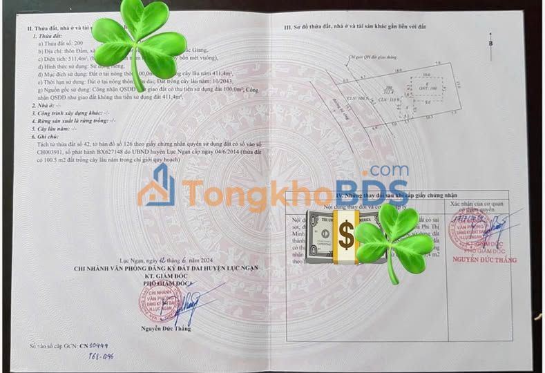 Đất Vườn Bắc Giang 511m² Sổ Đỏ Riêng - Giá Tốt Đầu Tư