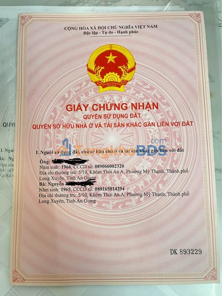 Đất nền Mỹ Thới Long Xuyên 80m² - Sổ đỏ chính chủ