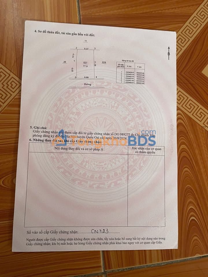 Đất Văn Khê 77,82m² giá 2 tỷ - Sổ hồng chính chủ