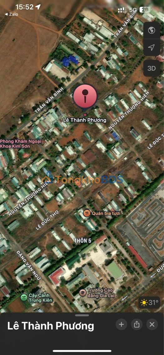 Đất nền Lê Thành Phương Trà Đa 120m² giá thỏa thuận - Đường to ô tô