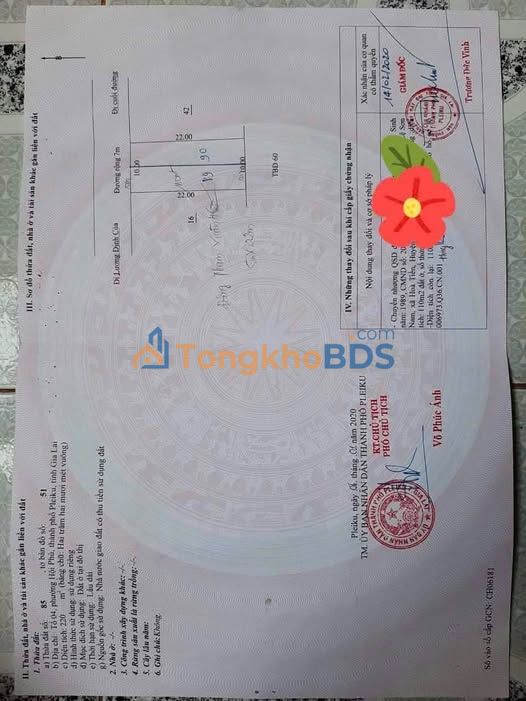 Đất Nguyễn Văn Linh An Nhơn 110m² - Sổ đỏ chính chủ