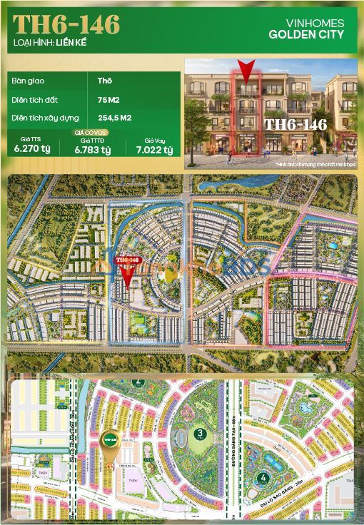 Townhouse Đại lộ Sao Băng Hồng Bàng 75m² - Đầu tư sinh lời