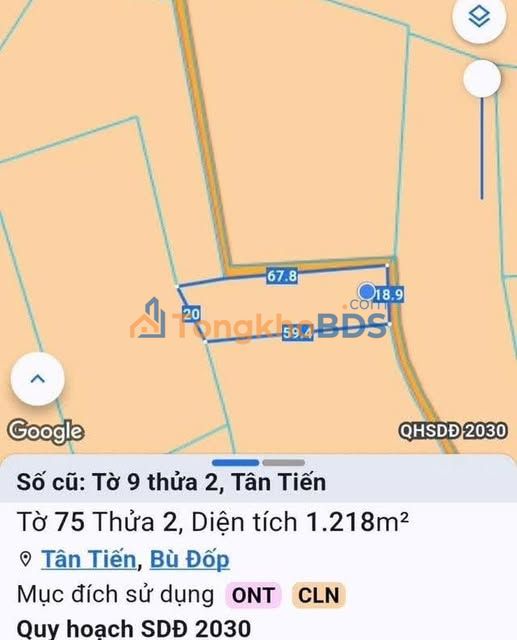 Đất Tân Tiến Bù Đốp 12.100m² 270 triệu - Giá đầu tư tốt