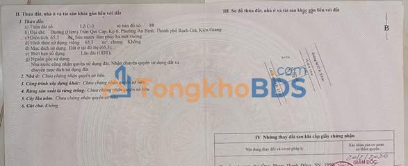 Đất nền Rạch Giá 65m² 600 triệu - Đất thổ cư 100%