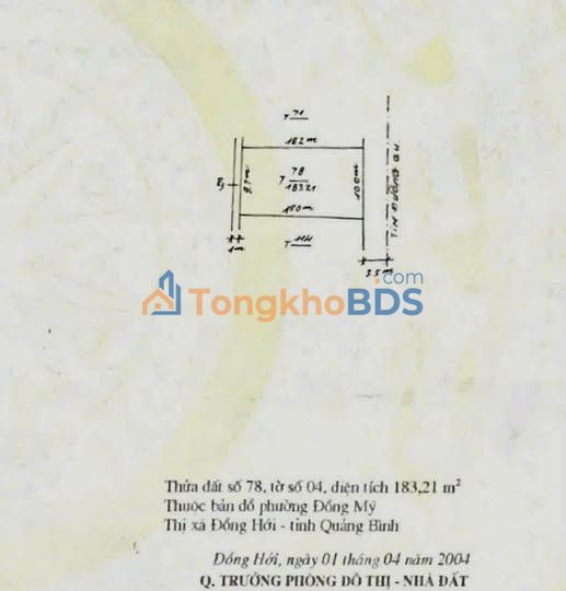Đất Đồng Phú Đồng Hới 190m² Hướng Đông - Giá 6.7 Tỷ