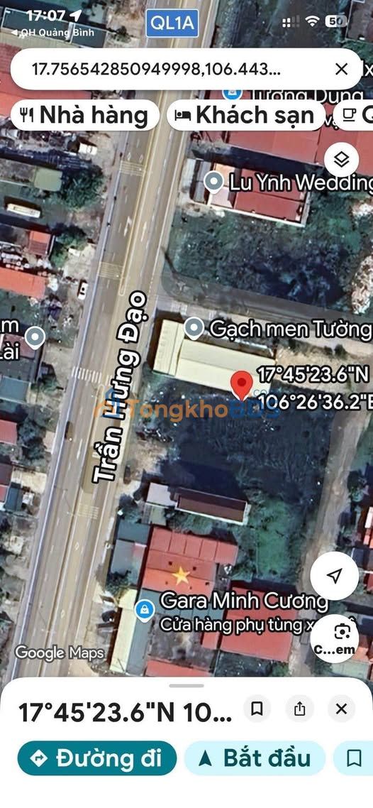 Nhà mặt tiền QL1A Quảng Tùng 120m2 2,6 tỷ - Thich hop KD