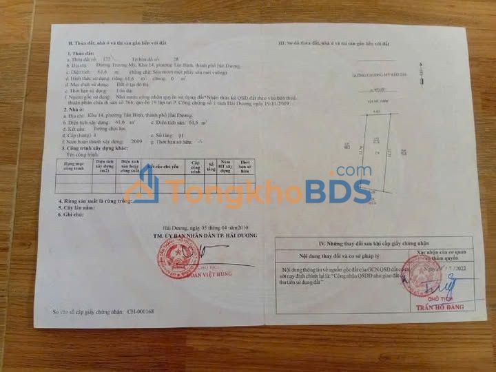 Đất Nguyễn Văn Linh Hải Dương 62m² 9.548 tỷ - Đường to ô tô