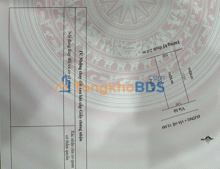 Đất mặt phố Nguyễn Thiện Thanh Miện 62m² 3 tỷ - Đường to ô tô