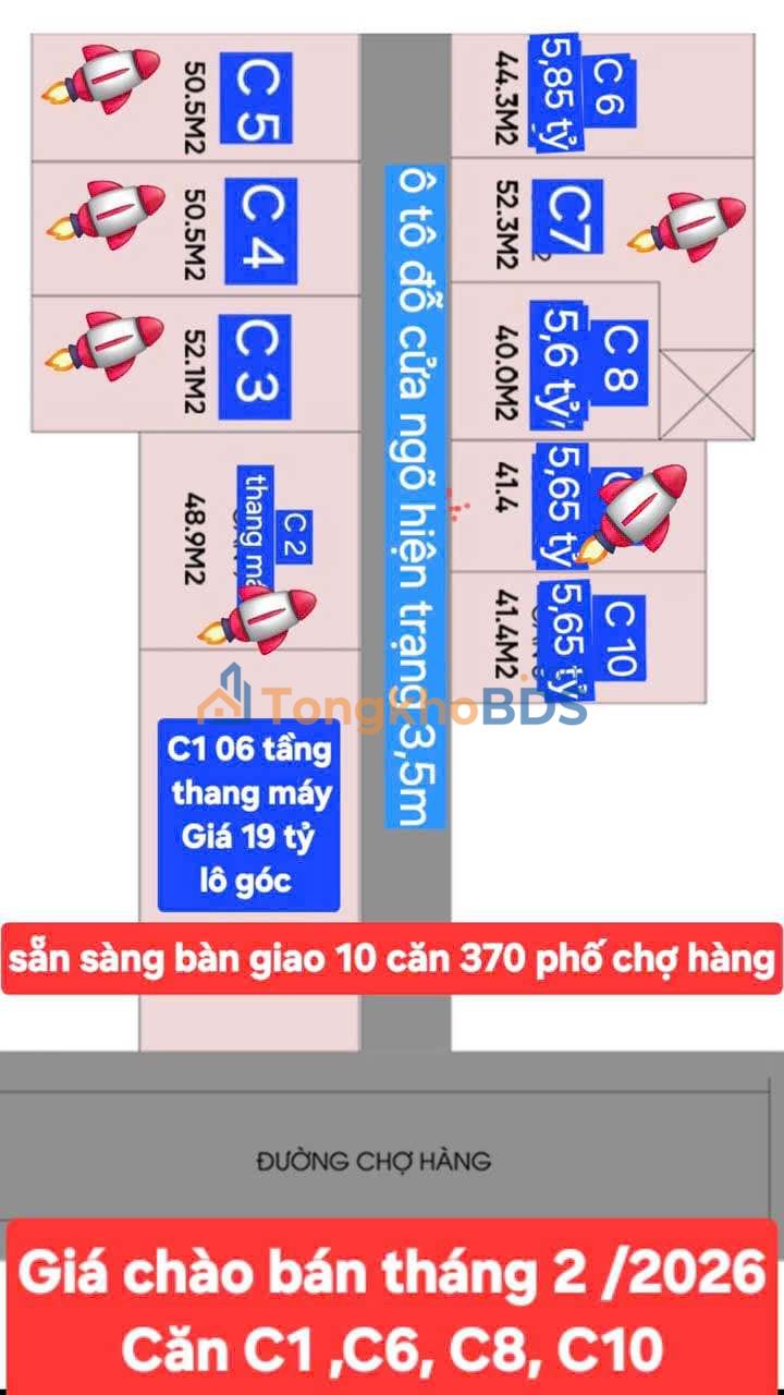 Nhà riêng Phố Chợ Hàng Lê Chân 40-50m² - Sẵn sàng ở ngay