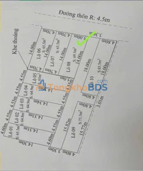 Đất nền Bạch Đằng Thủy Nguyên 69,5m² - Sổ đỏ chính chủ