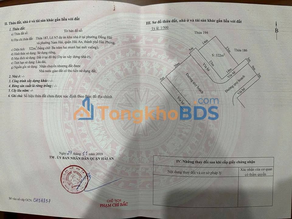 Townhouse An Đồng 322m² giá 14.812 tỷ - Đường lớn sầm uất