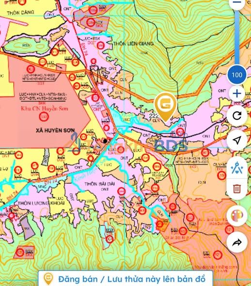 Bán đất thổ cư 130m² Trung Tâm Huyền Sơn, Lục Nam, Bắc Giang - Giá 1.x Tỷ