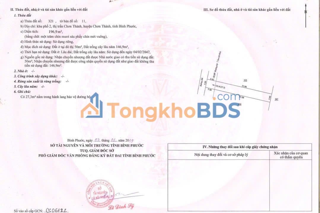 Đất nền Hưng Long Chơn Thành 200m² 560tr - Sổ đỏ chính chủ