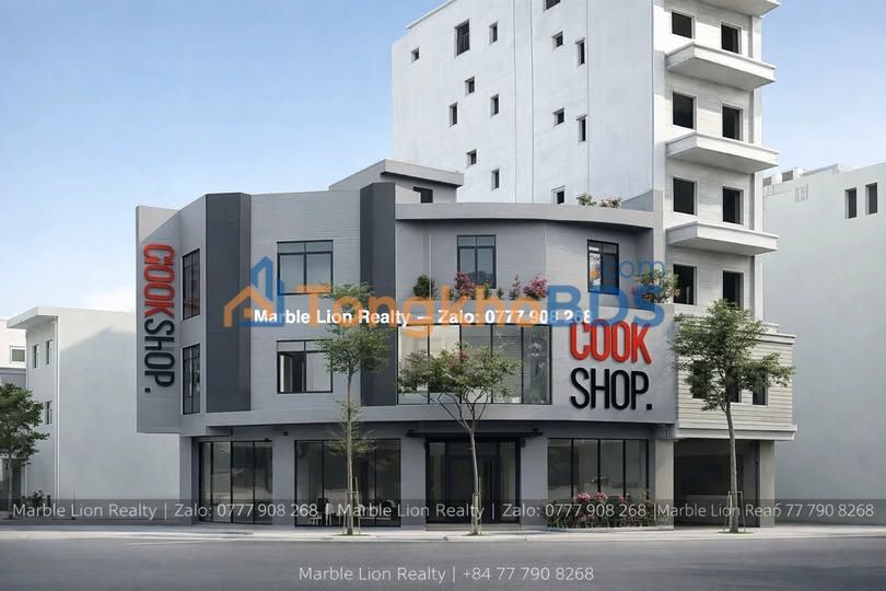 Mặt bằng góc 3 tầng Trần Hưng Đạo, Đà Nẵng - Kinh doanh đắc lợi