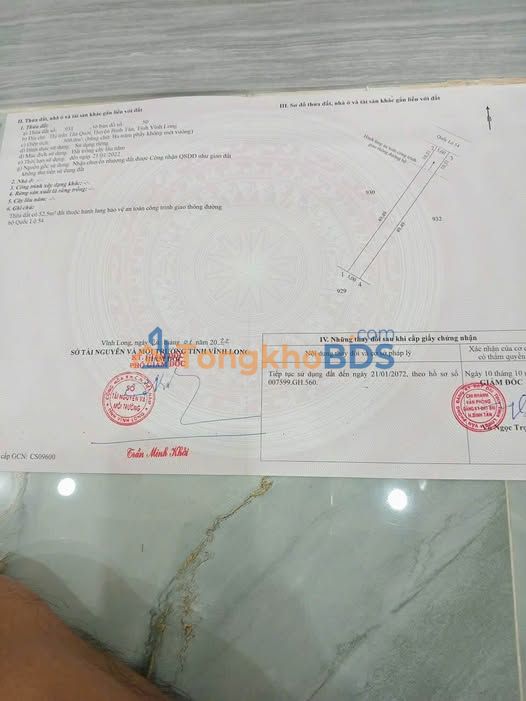 Đất Nền Quốc Lộ 54, Trà Vinh - Sổ Hồng Sẵn, 300m² Giá 1.3 Tỷ