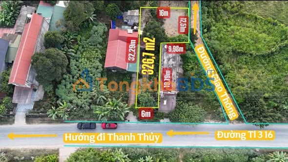 Đất nền Thanh Sơn Phú Thọ 326m² 1 tỷ - Sổ đỏ chính chủ