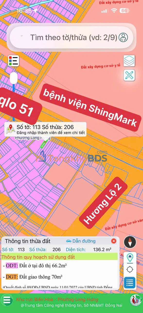 Nhà phố QL51 An Hòa 135m² giá 6,5 tỷ - Mặt tiền kinh doanh