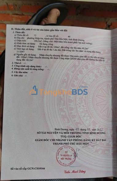 Đất Nền Mặt Tiền DX88 Thủ Dầu Một - 140m² Thổ Cư, Giá 2.59 Tỷ