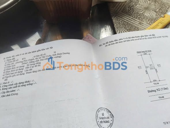 Đất Nền 8x25m Phú Chánh - Sổ Hồng Thổ Cư, Kinh Doanh Tốt - 3.2 Tỷ