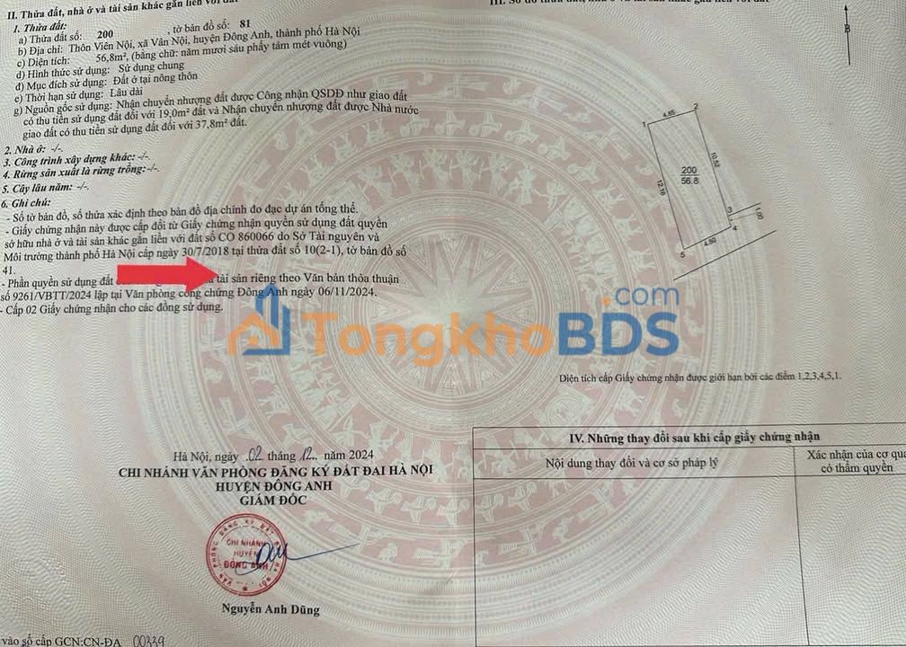 Đất Nền Đông Anh - 56.8m² Sổ Đỏ Vuông Vắn, Ô Tô Tránh Nhau